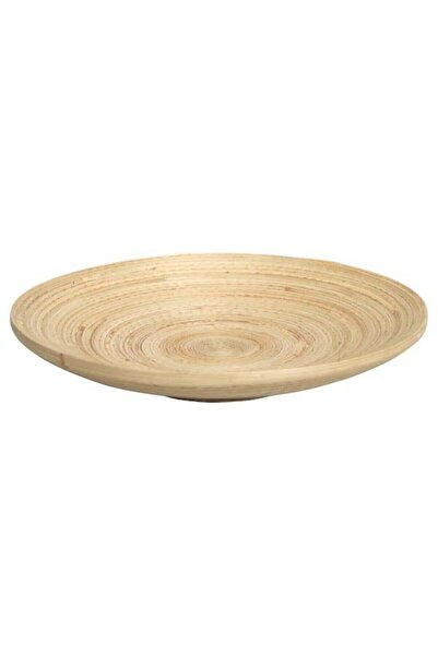 IKEA 30cm Diameter Round Hultet - Decorative Wooden Bamboo Plate, Brown 1 Ah