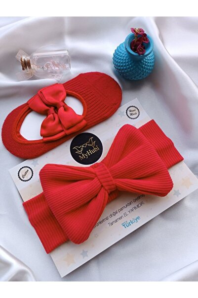 MyHubi 2'li Kombin El Yapımı Kız Bebek GRAND Bandana & Özel Aksesuarlı Babet ...