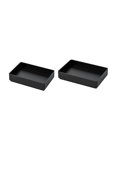 IKEA Tavă de baie neagră Skogsviken - 2 bucăți din plastic