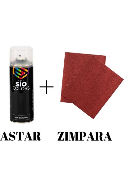 MxS ÖZEL YAPIM AKRİLİK YÜZEY ASTARI GRİ SPREY BOYA 400 ML  +  ZIMPARA