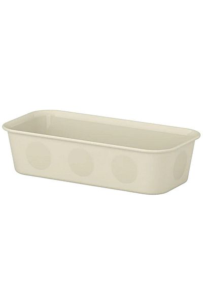 IKEA Nojıg Beige 10x20x5 cm Box Organizer Organizer Επιτραπέζιο Συρτάρι Κουτί αποθήκευσης