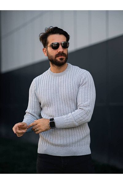 Gameyal Pulover pentru bărbați cu gât tricot