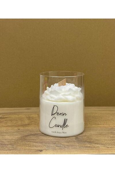 derincandle Tasarım Bardak Şakayık Mum Soya Wax