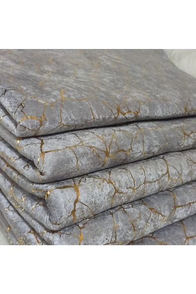 Tekstilsa Sofa Sofa Bed Cover Yenimoda Gold Leaf Decorative Light Gray Floor Sponge Sofa Cover 1pc