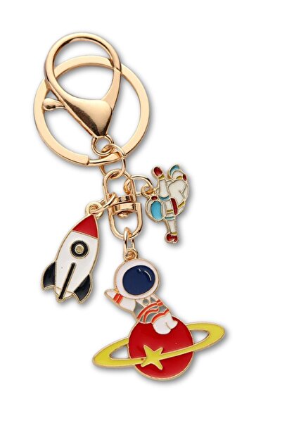 KDOT سلسلة مفاتيح وحقيبة تزيين بطابع رائد الفضاء ونيرونوت