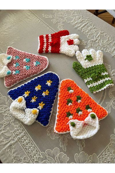 Dantelux Trend Imb Hand Knitted 5 Pieces Mixed Color Fiber