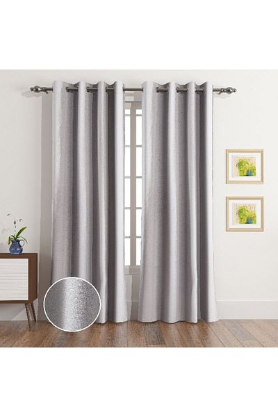 Home Box Dolorez Soho 2-Piece Jacquard Curtain Set - 135x280 cm