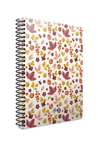 Gıpta 100 Things 19x26 100 Sheets Checkered Hard Cover Spiral Elastic Notebook