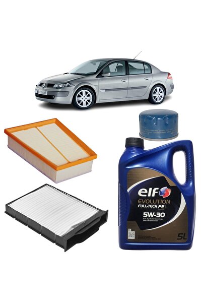 Genel Markalar Renault Megane 2 3plus Filtre Bakım Seti 1.5 Dci Elf Yağlı 2002-2005 Kit2093c