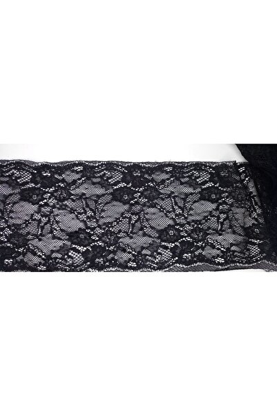 Tuhafiş 2 Metre Siyah Likralı Dantel Eni16 Cm Yaka Kol Ilave Yapılır Kalınlıg...