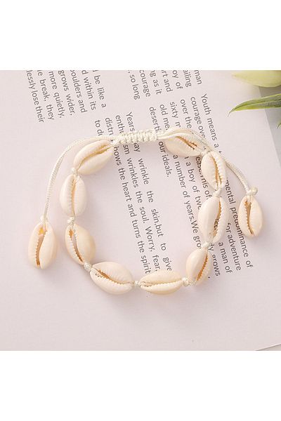 Major Butik خلخال على شكل صدفة ذات صف واحد