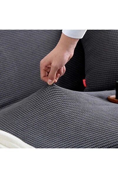 intil Armchair Cover Sofa Cover Two-Seater Sofa Cover 1 Piece Anthracite Color Sofa Cover
