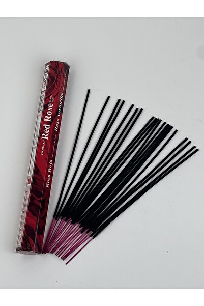 Darshan Incense Darshan Red Rose (KIRMIZI GÜL) Hexa 20'li Çubuk Tütsü