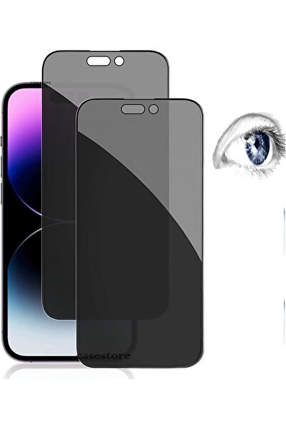SUPPO Iphone 14 Pro Max Uyumlu Full Hayalet Kırılmaz Cam Privacy Siyah