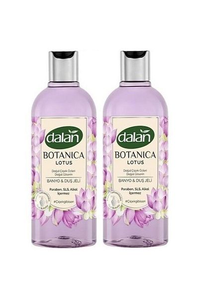 Dalan Shower Gel Natural Flower Extracts Natural Glycerin Botanica Lotus 2 Pieces X 500 Ml