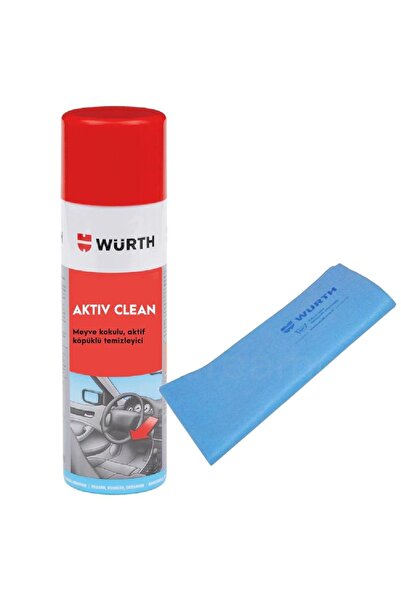 Würth Activ Clean Temizleme Köpüğü 500ml + Güderi Bez Mavi 130gr
