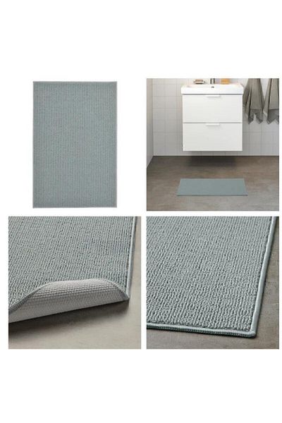 IKEA Patternless Bathroom Toilet Mat 40X60Cm Home Interior Use
