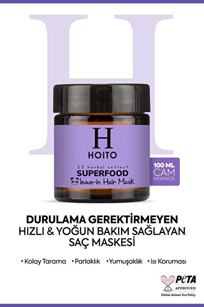 Hoito Superfood Leave-ın Hair Mask 100ml - Besleyici Durulanmayan Saç Bakım Maskesi