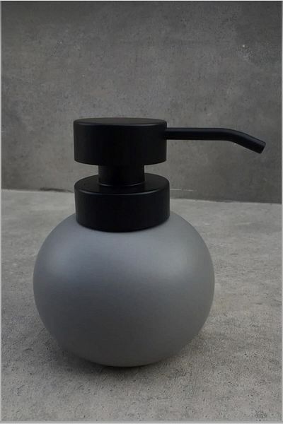 Aybelife Porcelain Gray Liquid Soap Dispenser