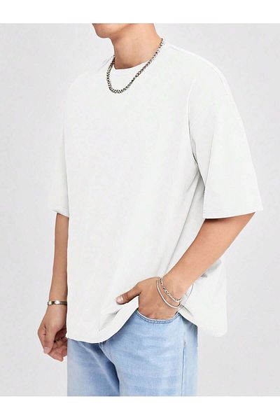 EYAX MODA Plus Size Comfortable Unisex T-Shirt - Crew Neck