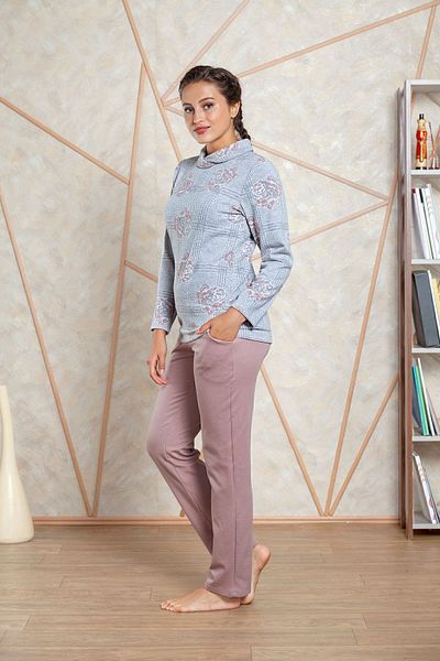 CAROLINE WINTER PYJAMAS SET WITH GRAPE