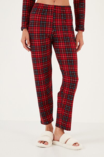 Lela Σετ Πυτζάμες Πυτζάμες με μοτίβο ελαστικό πουκάμισο στη μέση 6095660