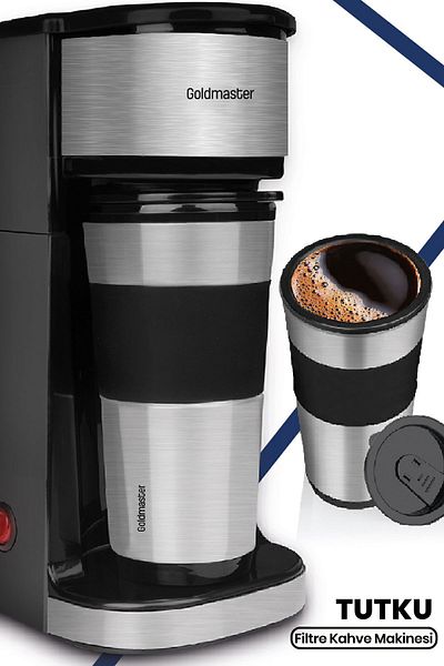 GOLDMASTER Passion Travel Thermos Cup Bpa Free Personal Filter Coffee Machine Gm7351