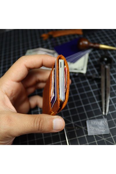 Derici Amca Oneshot Genuine Leather Minimal Card Holder