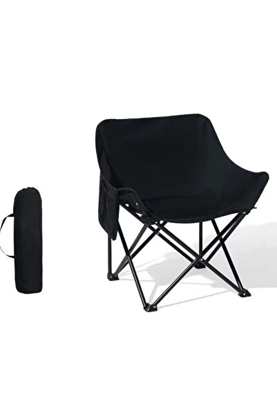 Reidan Siyah Orta Boy Kamp Ve Plaj Sandalyesi Kamp Rejisör Sandalyesi Katlanı...