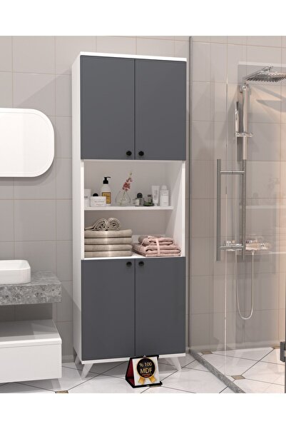 KONAK EV EŞYALARI Tapia Banyo Dolabı,%100 MDF,Çok Amaçlı Dolap