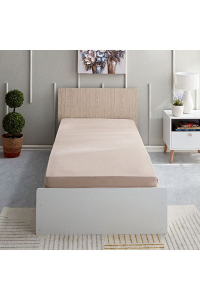 Home Box Bristol Single Polycotton Fitted Sheet - 90x200+25 cm