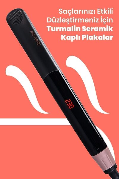 GOLDMASTER Mila Digital Display Keratin Ceramic Thin Plate Hair Straightener And Styler Gm7172