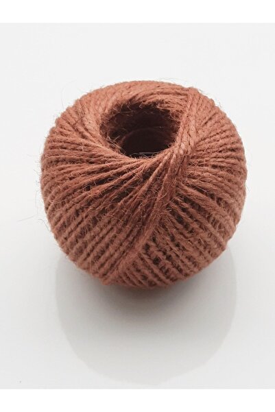 TıkTık AL Renkli Jüt Çuval Ipi Hasır Ip Kahverengi 100 Gr