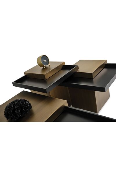 CaddeYıldız Sierra Orta Sehpa Seti - Siyah