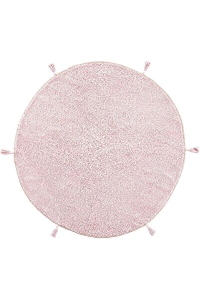 Cool Halı Cool Cotton Ccn Pudra Yıkanabilir Kaymaz Tabanlı Naturel Pamuk Doku...