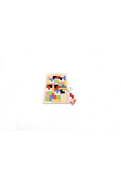Learning Toys Wooden Block Tetris Brain Teaser