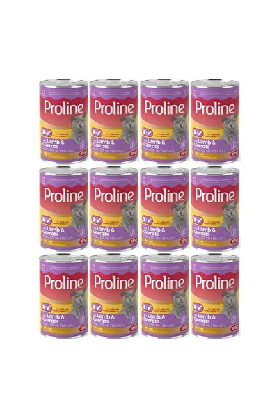 Proline Proline Kuzu Etli ve Havuçlu Pate Et Parçalı Kedi Konservesi 395 Gr*1...