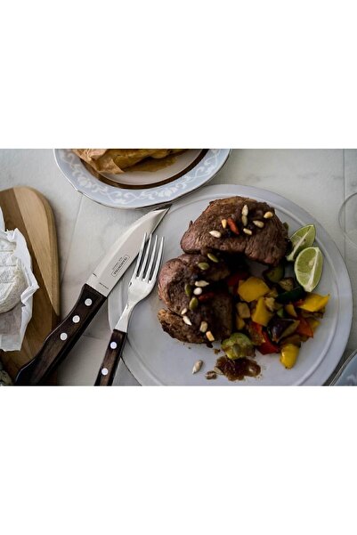 TRAMONTINA Polywood Steak-steak Fork Jumbo 13cm