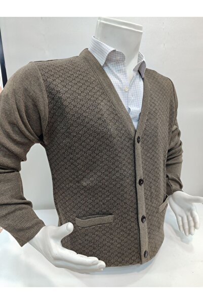 ALGE Men's Knitwear Cardigan - Casual, Steel Knit, Pockets and Buttons