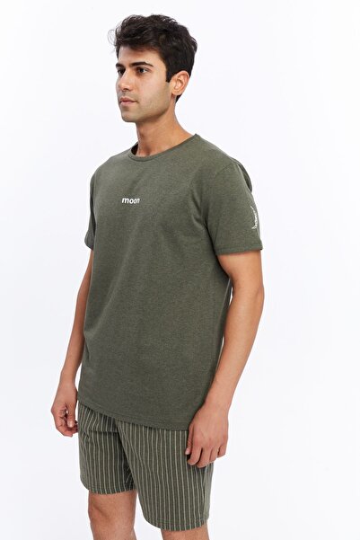 Bella Dossi Romantik Ve Rahat Sevgili Pijama Kombinleri Çift Pijama Şortlu Takım Moon & Star Baskılı