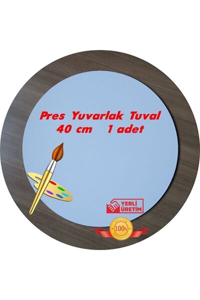 mercan tuval Mercan Pres Tuval Yuvarlak 40 Cm 1 Adet