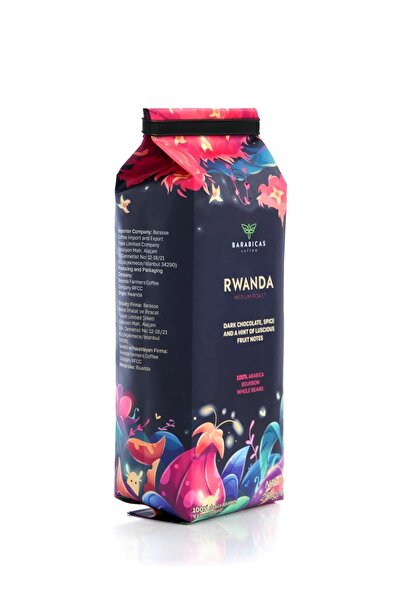 BARABICAS Rwanda 100% Arabica Bourbon - Medium Roast - Çekirdek Kahve - 250gr