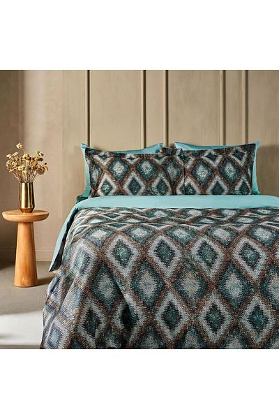 Marie Claire Colin Patterned Double Duvet Cover Set - Mc 063825