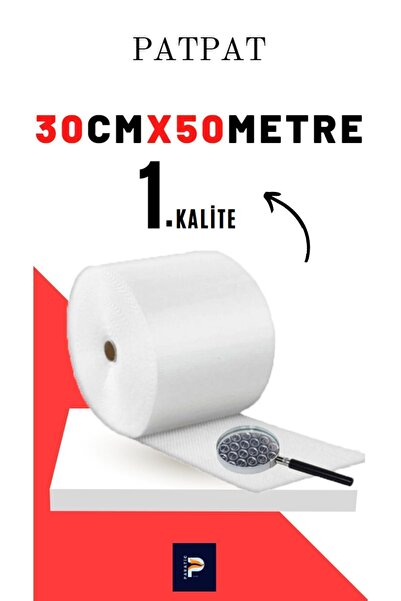 PARATİC HOME Balonlu Naylon 50 Metre X 30 Cm Size Özel Ebat Patpat Pıtpıt A K...
