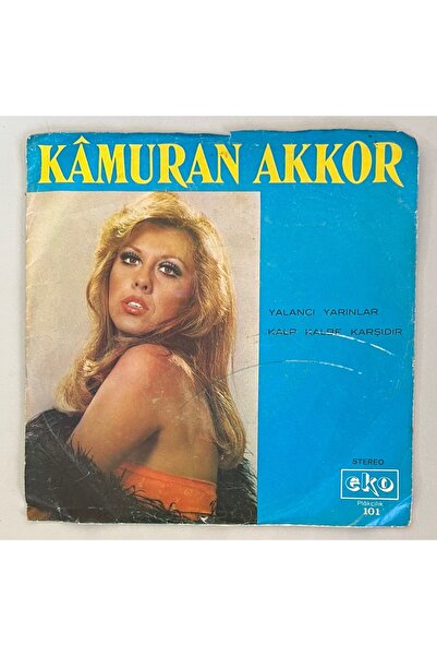 Plakevi İzmir Kamuran Akkor Yalancı Yarınlar - Kalp Kalbe Karşıdır 45 lik Plak