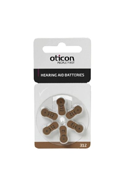 Oticon İŞİTME CİHAZI PİLİ-OTICON 312 NUMARA PİL