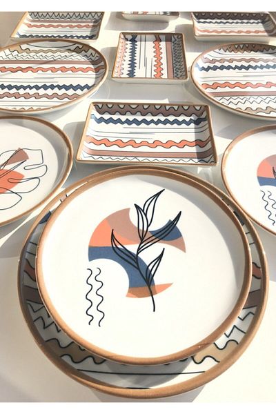 GULHANILE Porland Vignetta 18 Piece Catering Breakfast Set for 6 Persons