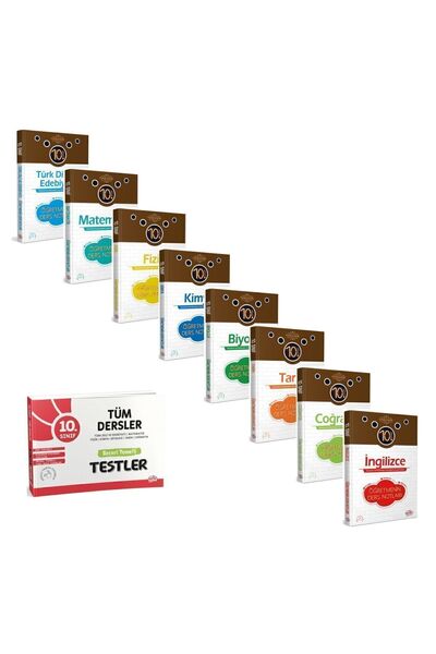 Editör Yayınevi 10. Sınıf Öğretmenin Ders Notları Konu Anlatım (2021 Basım) Ve Yaprak Test 9 Lu Set
