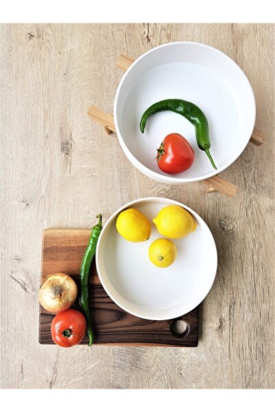 GULHANILE Salad Bowl Matte White 2 Pieces