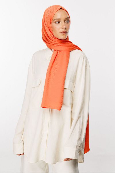 Mooncorn Σάλι με μοτίβο Lotus Silky Jacquard